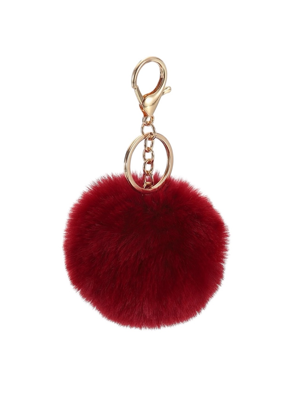 Red Pom Pom Keychain & Bag Charm